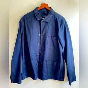 J. Crew Men’s Navy Work Jacket/Overshirt in Navy Size Large